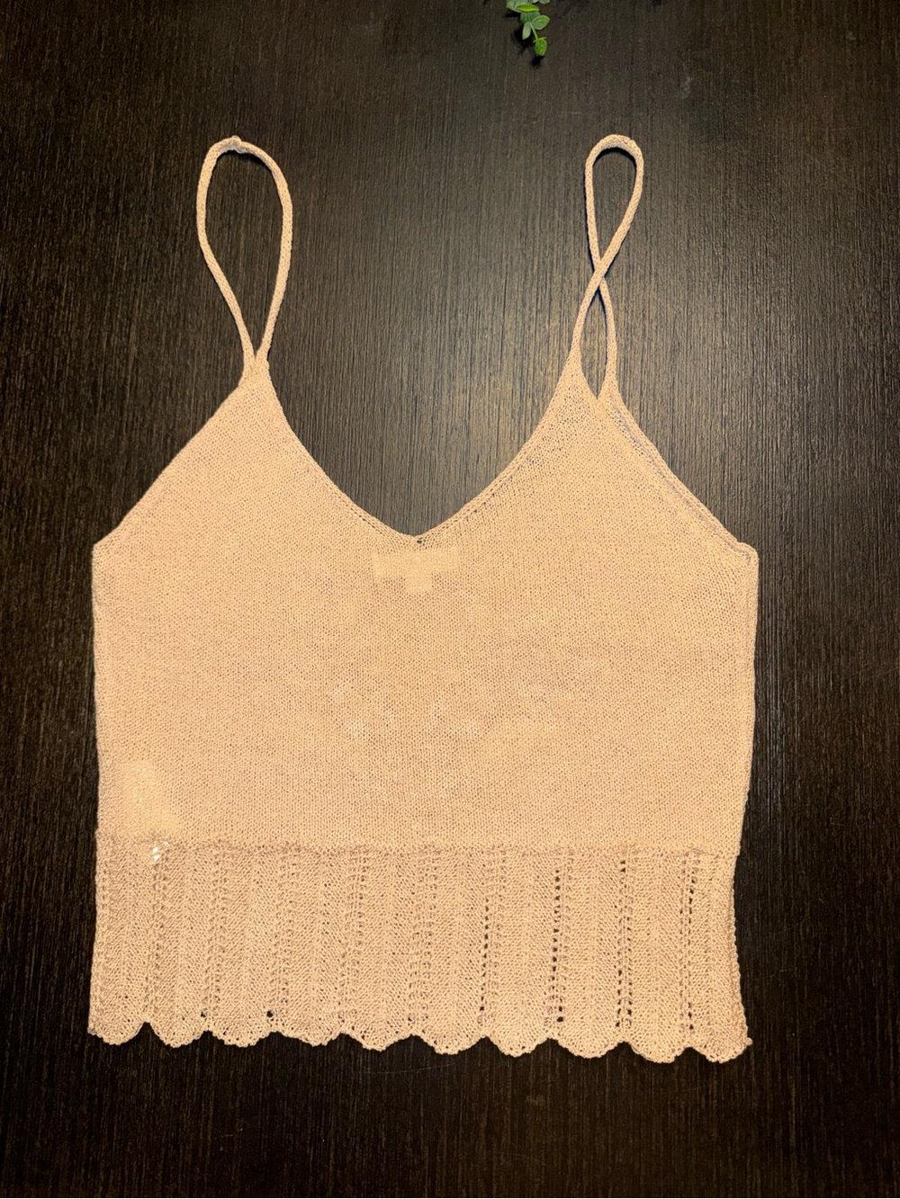 Cottagecore Floral Embroidered Knit Cami Boho Fairycore Tank Top - Picture 2 of 4